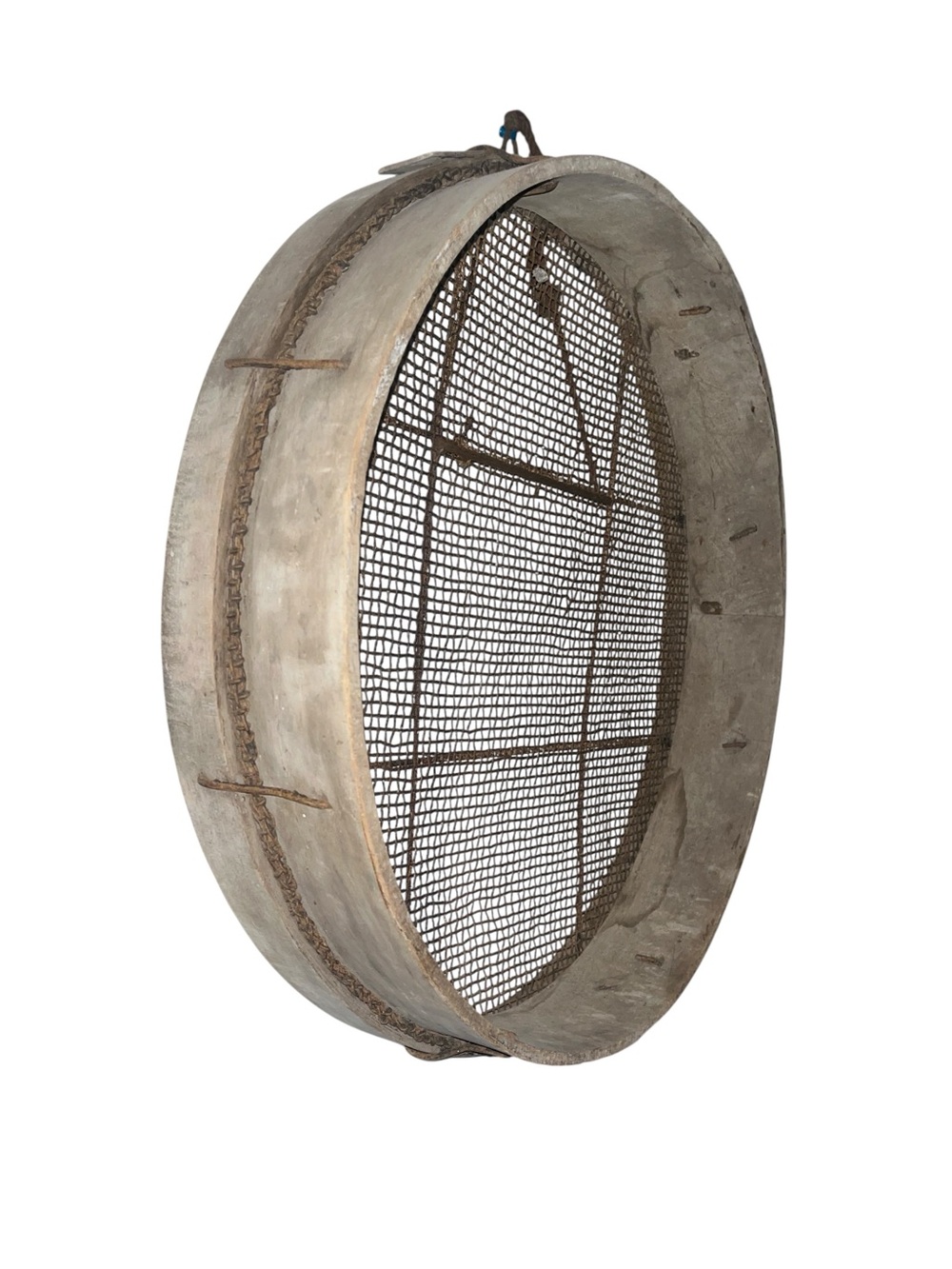 Vintage Round Wire Mesh Sieve - Garden sieve